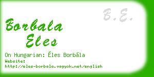 borbala eles business card