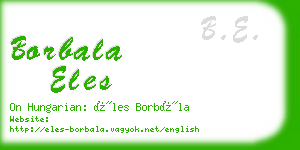 borbala eles business card